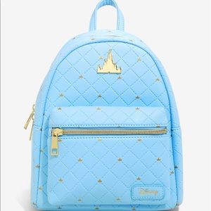 Disney Blue Castle Mini Backpack